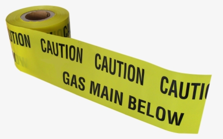 Caution Gas Mains Below Tape 365m X 150mm - Electrical Tape, HD Png Download, Transparent PNG