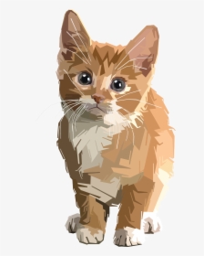 Stylized Geometric Kitten Big - Clip Art Kitten Transparent, HD Png Download, Transparent PNG