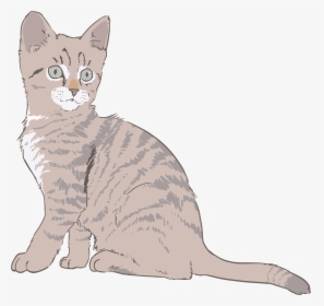 Kitten, Cat, Drawing, Line Art, Line, Art, Fur, Kitty - Kitten Draw Transparent Background, HD Png Download, Transparent PNG