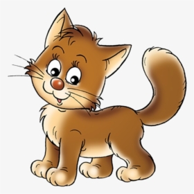 Cat And Kitten Clipart - Brown Cat Clip Art, HD Png Download, Transparent PNG