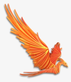 Orange Phoenix Flying Mobile - Phoenix Flying Png, Transparent Png, Transparent PNG