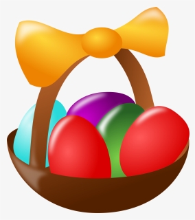 Easter Egg Basket Clip Art, HD Png Download, Transparent PNG