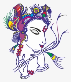 Krishna Janmashtami Images Drawing, HD Png Download, Transparent PNG