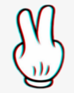 Transparent Mickey Hand Clipart - Mickey Mouse Glitch, HD Png Download, Transparent PNG