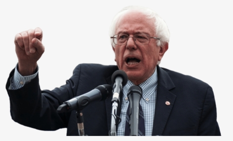 Bernie Sanders Speaking - Bernie Sanders White Background, HD Png Download, Transparent PNG