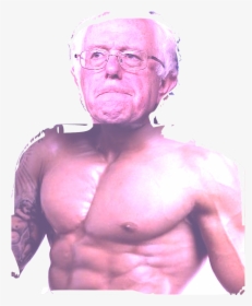 Bernie Sanders With Muscles, HD Png Download, Transparent PNG