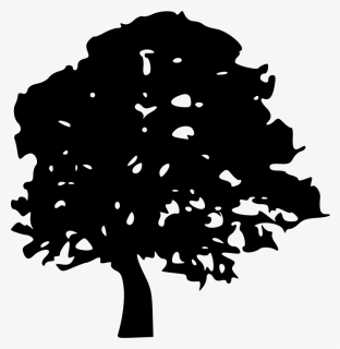 Black Oak Tree Svg Clip Arts - Tree Clipart Black Transparent, HD Png Download, Transparent PNG