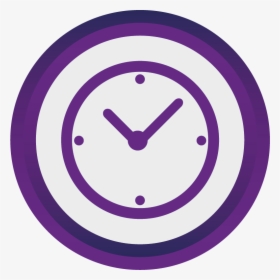Transparent Purple Circle Png - Clock Icon Purple Png, Png Download, Transparent PNG