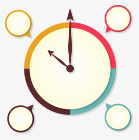 Infographic Clock Icon - Infográfico Relógio Png, Transparent Png, Transparent PNG