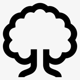 Oak Tree Icon Tree - Tree Icon Black And White, HD Png Download, Transparent PNG