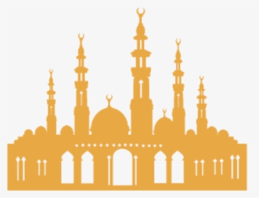 Mecca Islam Church Silhouette Transprent Ⓒ - Mosque Silhouette Orange Png, Transparent Png, Transparent PNG