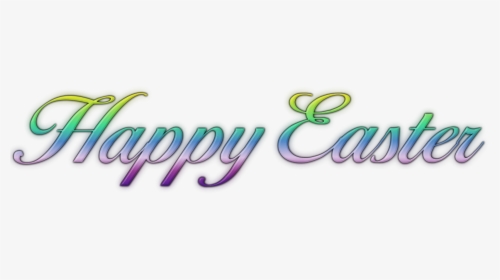 Happy Easter Words Png, Transparent Png, Transparent PNG