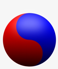 Yin Yang Red Blue, HD Png Download, Transparent PNG