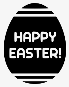 Egg Happy Sign Writing - Happy Easter Icon Png, Transparent Png, Transparent PNG