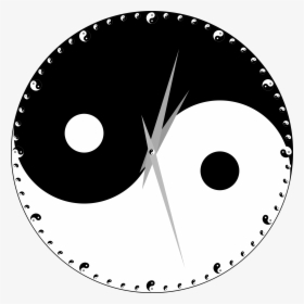 Clipart Yin Yang Clock - Yin Yang Clock Png, Transparent Png, Transparent PNG