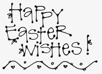Transparent Free Easter Clipart - Calligraphy, HD Png Download, Transparent PNG