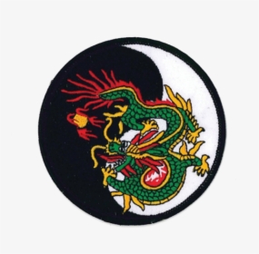 1273 Yin Yang Dragon Patch 4 - Jiu Jitsu Yin Yang, HD Png Download, Transparent PNG