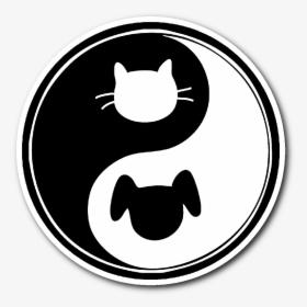 Yin Yang Cat Dog, HD Png Download, Transparent PNG