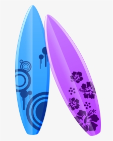 Purple Cartoon Surfboard Png Download - Transparent Background Surfboards Png, Png Download, Transparent PNG
