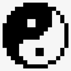 Yin Yang Symbol Pixel Art, HD Png Download, Transparent PNG