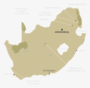 Transparent South Africa Map Png, Png Download, Transparent PNG