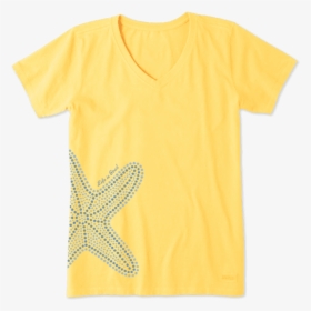Women S Mosaic Starfish Crusher Vee - Funny T Shirts, HD Png Download, Transparent PNG