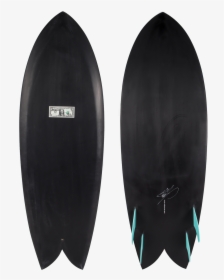 Black Twin Fin Surfboard, HD Png Download, Transparent PNG