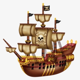 Pirata Craft Party, Pirate Clip Art, Pirate Party, - Pirate Ship, HD Png Download, Transparent PNG