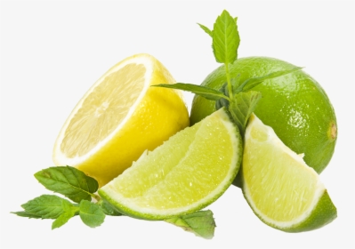 Transparent Lemon Slice Png - Citron Vert Et Jaune, Png Download, Transparent PNG