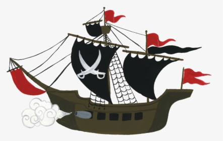 Pirate Ship - Full Rigged Pinnace, HD Png Download, Transparent PNG