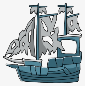 Transparent Mayor Clipart - Ghost Pirate Ship Clipart, HD Png Download, Transparent PNG