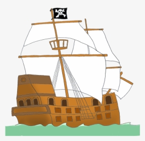 Pirate Ship Picture - Mast, HD Png Download, Transparent PNG