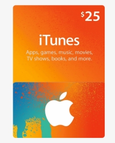 Itunes Gift Card 25 Dollars, HD Png Download, Transparent PNG