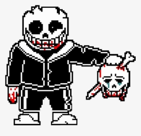 Well, This Image Was From Undertale - Insanity Sans Pixel Art, HD Png Download, Transparent PNG