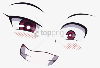 Eye Ball Perpule Png Anime - Anime Girl Face Transparent, Png Download, Transparent PNG