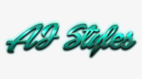 Aj Styles Name Logo Png - Calligraphy, Transparent Png, Transparent PNG