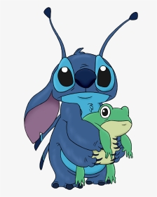 Vector Royalty Free Download Lilo Stitch Pelekai Character - Stitch With Frog Drawing, HD Png Download, Transparent PNG