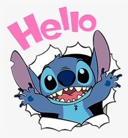 Stitch Disney Hello Cute Liloandstich Freetoedit Clipart - Cute Lilo & Stitch, HD Png Download, Transparent PNG