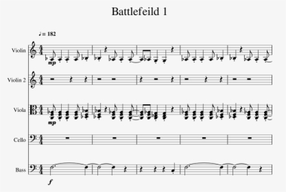 Transparent Battlefield 1 Png - Hanukkah Oh Hanukkah Violin Sheet Music, Png Download, Transparent PNG