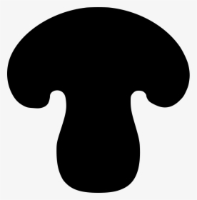 Mushroom - Slice Mushroom Vector Black And White, HD Png Download, Transparent PNG