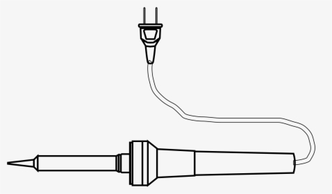 Tool Soldering Iron Drawing Coloring Clip Arts - Soldering Rod Diagram, HD Png Download, Transparent PNG