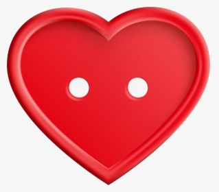 Red Heart Button Png Clip Art Imageu200b Gallery Yopriceville, Transparent Png, Transparent PNG