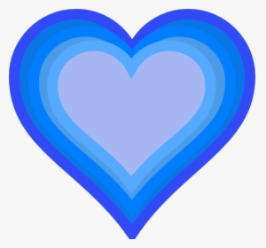 Blue Heart Clipart Free Clipart Images - Clip Art Blue Heart, HD Png Download, Transparent PNG