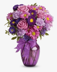 Purple And Lavender Flowers - Birthday Flowers, HD Png Download, Transparent PNG