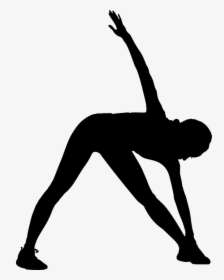 Stretching Woman Silhouette - Stretching Silhouette, HD Png Download, Transparent PNG