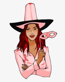 October Ribbon Witch Clip Arts - Breast Cancer Pink Party Invitation, HD Png Download, Transparent PNG