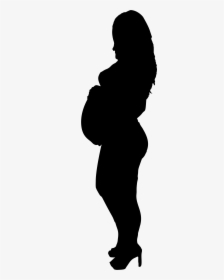 Pregnant Woman Silhouette Png - Pregnant Woman Silhouette Transparent, Png Download, Transparent PNG