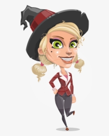 Blonde Witch Cartoon, HD Png Download, Transparent PNG