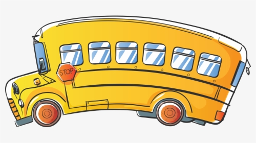 Transparent Schoolbus Clipart - School Bus Clipart Black And White, HD Png Download, Transparent PNG
