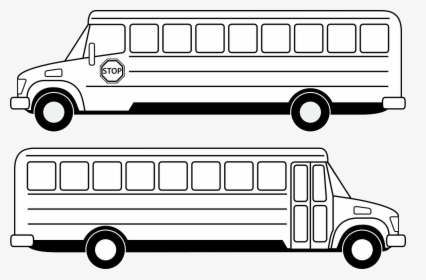 Buses Clipart Black And White, HD Png Download, Transparent PNG